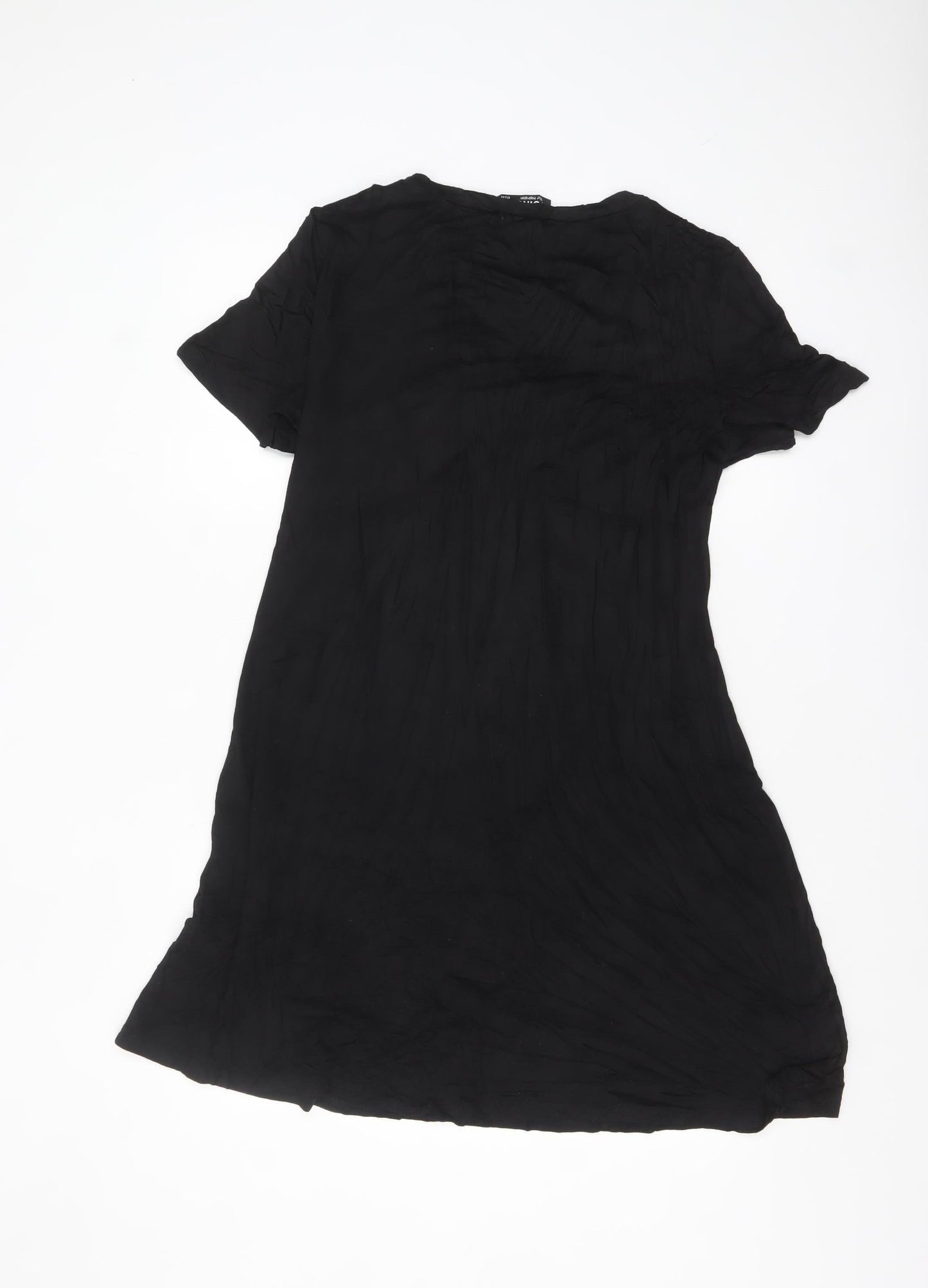 YOINS Women’s Black Short Sleeve Shift Dress Size 16