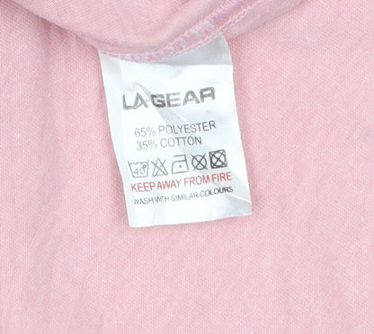 LA Gear Women's Pink Racerback Tank Top Size 18 Polyester Cotton