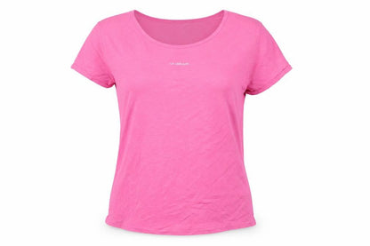 LA Gear Womens Pink Basic Crew Neck Short Sleeve T-Shirt Size 20