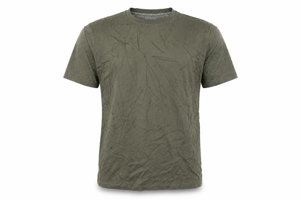 Next Men's Khaki Green Cotton Crew Neck Short Sleeve T-Shirt XS