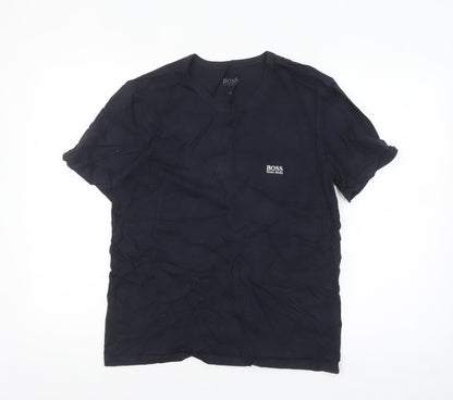 Hugo Boss Men’s Black Crew Neck Short Sleeve Cotton T-Shirt M