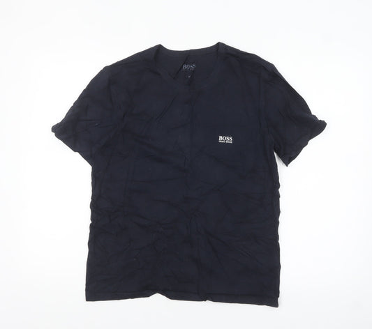 Hugo Boss Men’s Black Crew Neck Short Sleeve Cotton T-Shirt M