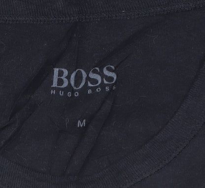 Hugo Boss Men’s Black Crew Neck Short Sleeve Cotton T-Shirt M