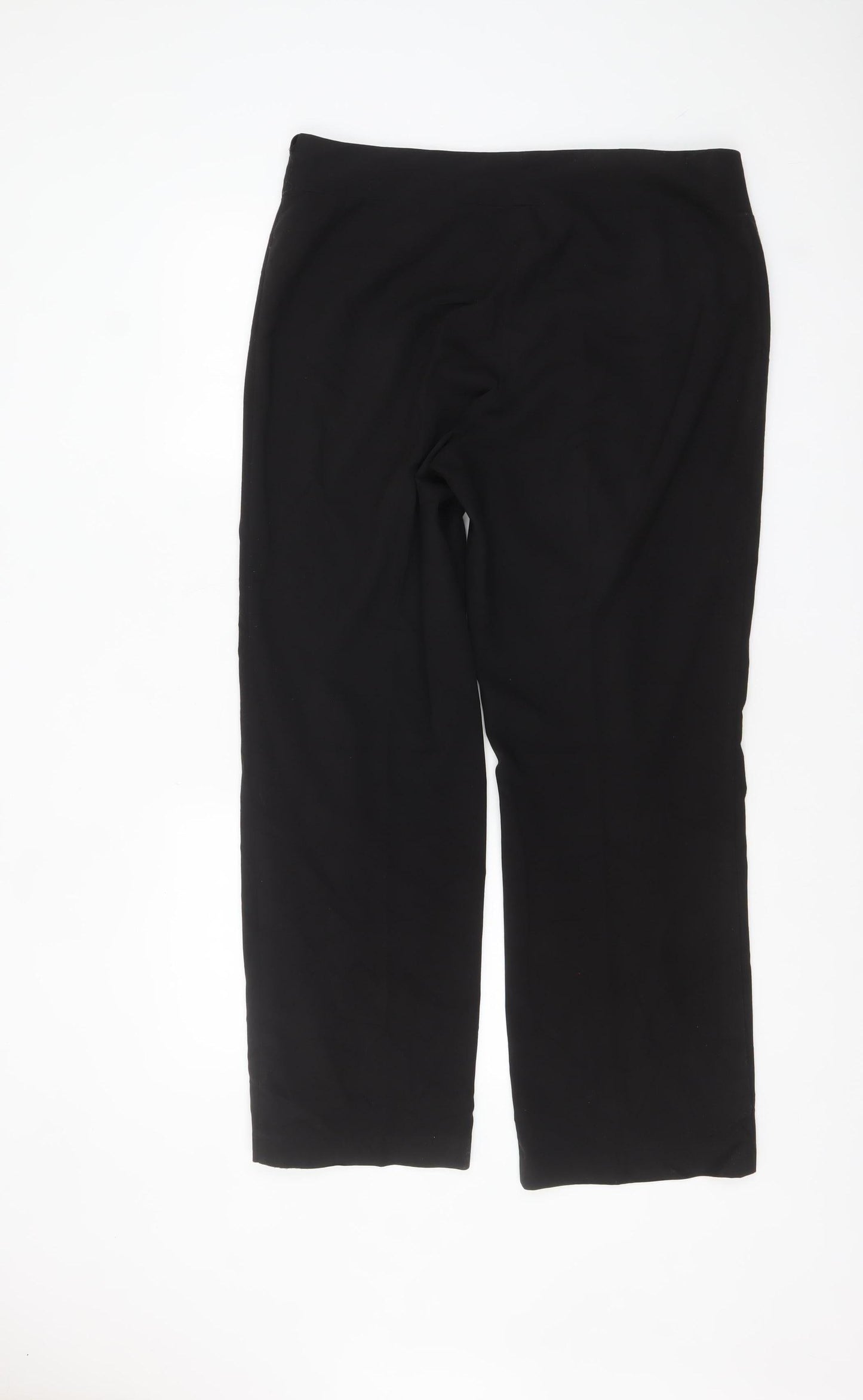 Simply Stock Shop Women's Black Size 12 Straight Leg Stretch Trousers