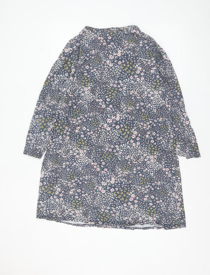 Bonmarché Women’s Blue Floral Cotton Button-Up Shirt Size 16