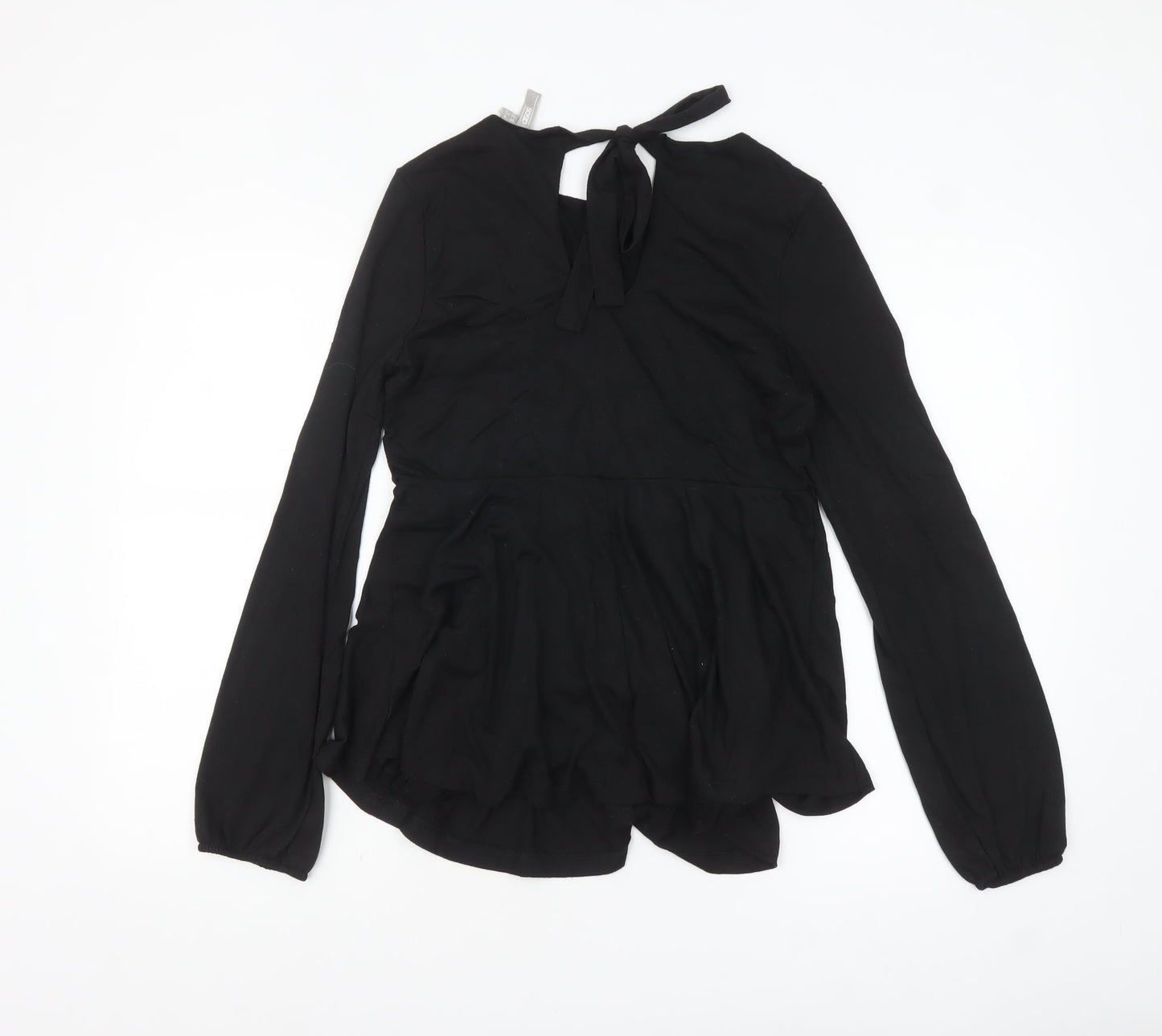 ASOS Women's Black Long Sleeve Tunic Blouse Size 8