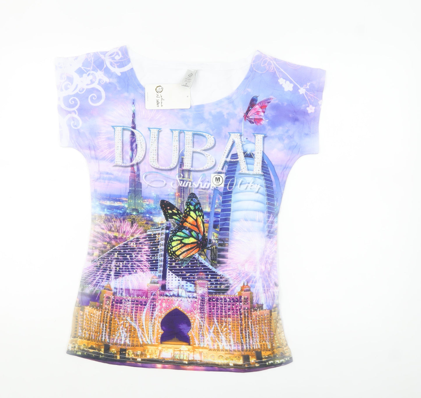 Al Jaber Women’s Multicoloured Dubai Graphic T-Shirt M