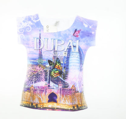 Al Jaber Women’s Multicoloured Dubai Graphic T-Shirt M