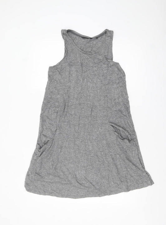 Next Women’s Grey Sleeveless Tank Dress Size 12 Casual Jersey