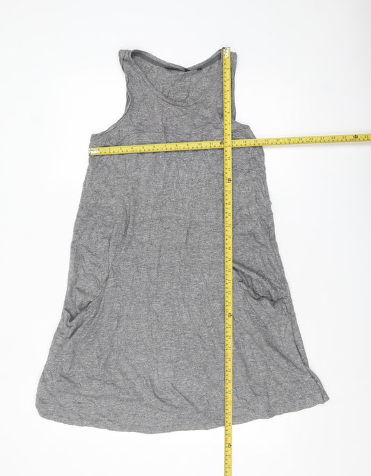 Next Women’s Grey Sleeveless Tank Dress Size 12 Casual Jersey