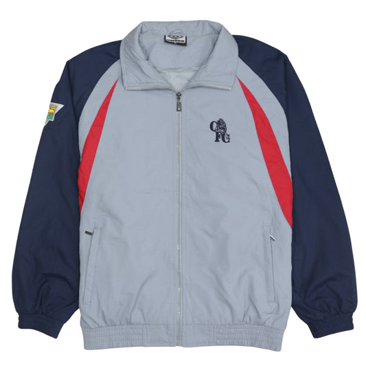 Umbro Men's Blue XL Football Windbreaker Jacket