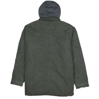 Dickies Men's Green XL Hooded Shirt Jacket Workwear Style