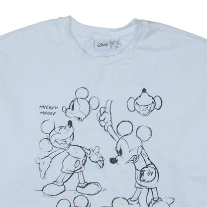 Disney Primark Women White Mickey Mouse Sweatshirt Size L