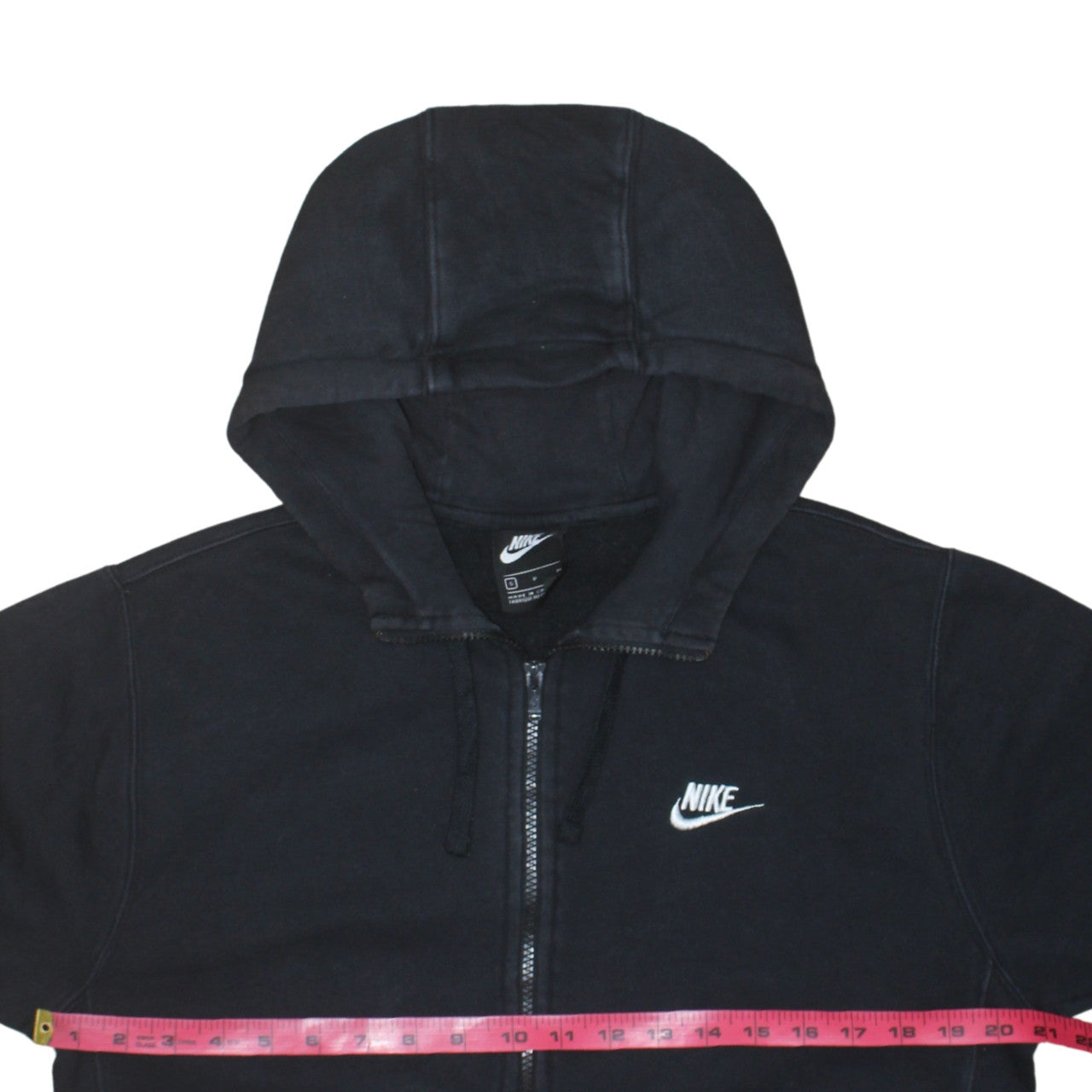 Nike Men's Black Full Zip Hoodie Size S Regular Fit Fleece