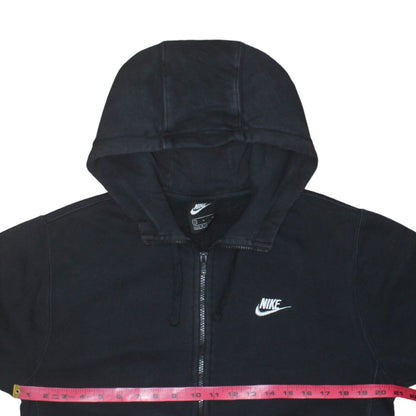 Nike Men's Black Full Zip Hoodie Size S Regular Fit Fleece