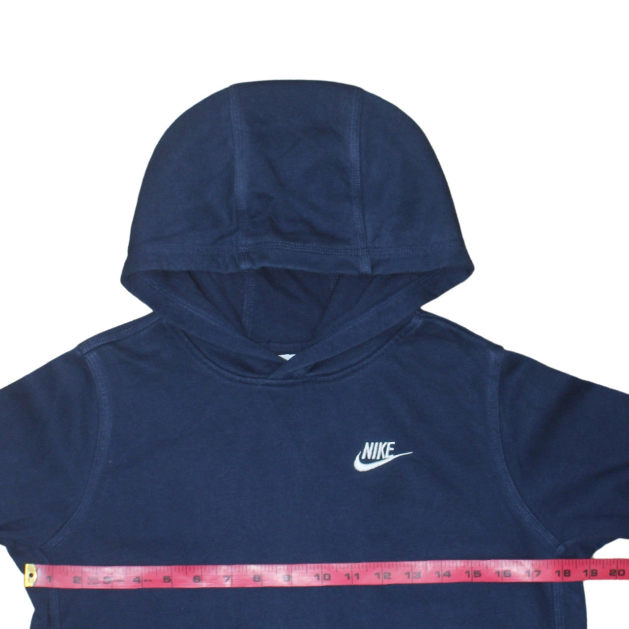 Nike Boys Blue Pullover Hoodie XL 158-170cm Logo Fleece Sweatshirt
