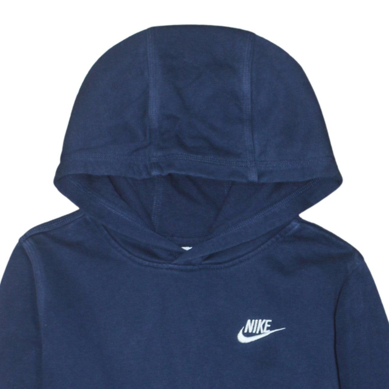 Nike Boys Blue Pullover Hoodie XL 158-170cm Logo Fleece Sweatshirt