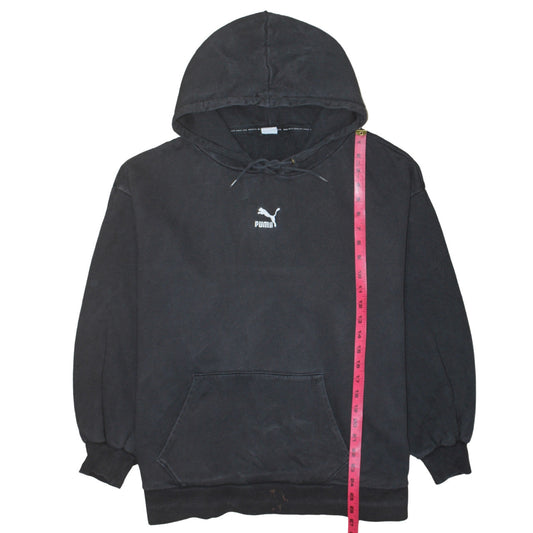 Puma Women Black XL Pullover Hoodie Sweatshirt Casual Cotton Blend