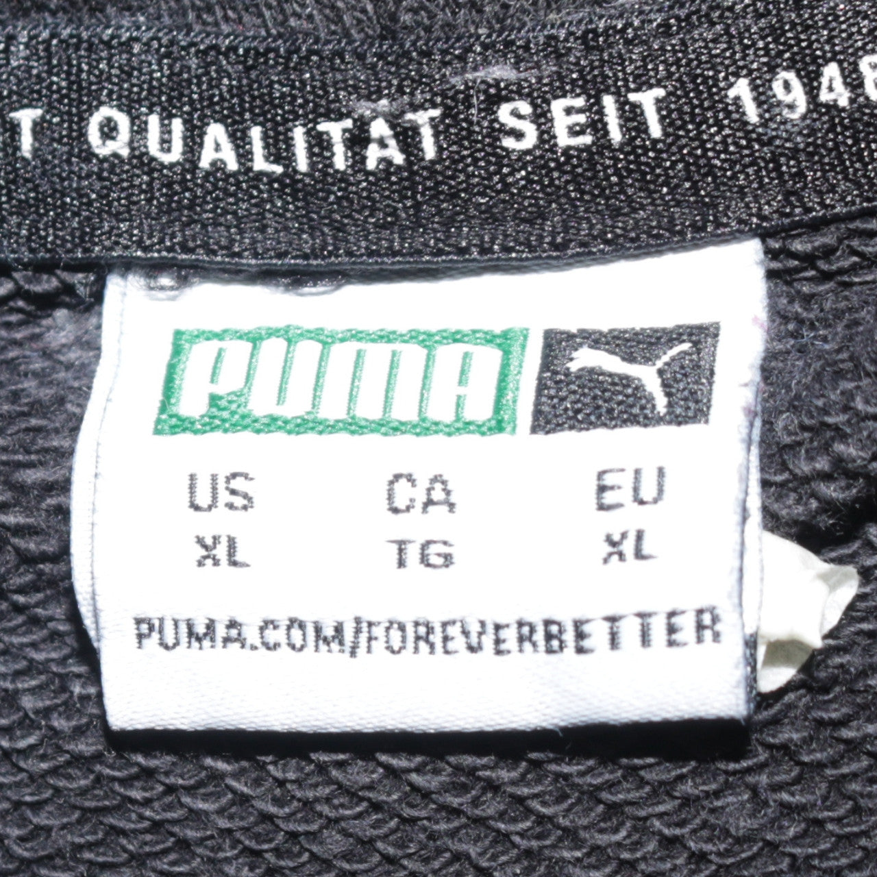 Puma Women Black XL Pullover Hoodie Sweatshirt Casual Cotton Blend