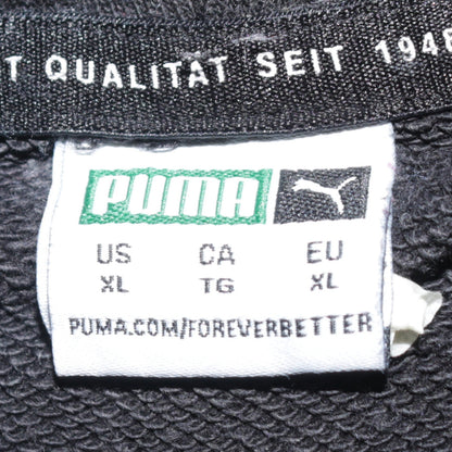Puma Women Black XL Pullover Hoodie Sweatshirt Casual Cotton Blend