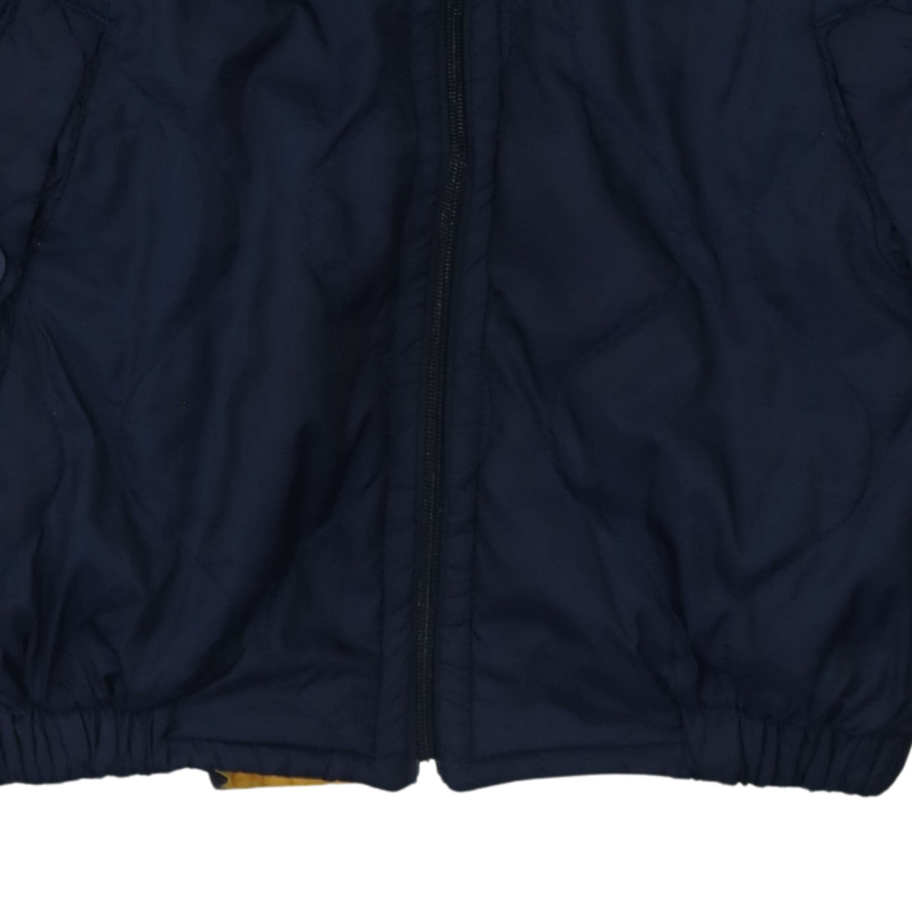 Nautica Women's Blue Quilted Bomber Jacket L Nylon Full Zip