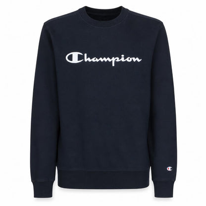 Champion Men's Black Small Crew Neck Pullover Sweatshirt