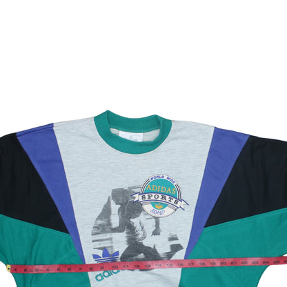Adidas Men's Multicoloured 90s Retro Pullover Sweatshirt M