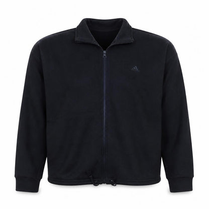 Adidas Women Black Full Zip Sweatshirt Size 14 Classic Fit