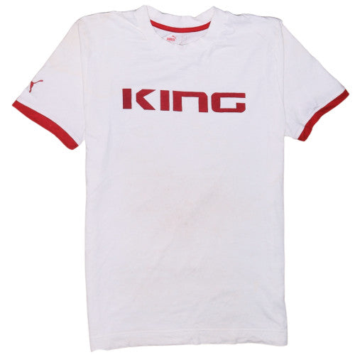 Puma Men's White KING Graphic Crew Neck Short Sleeve T-Shirt M