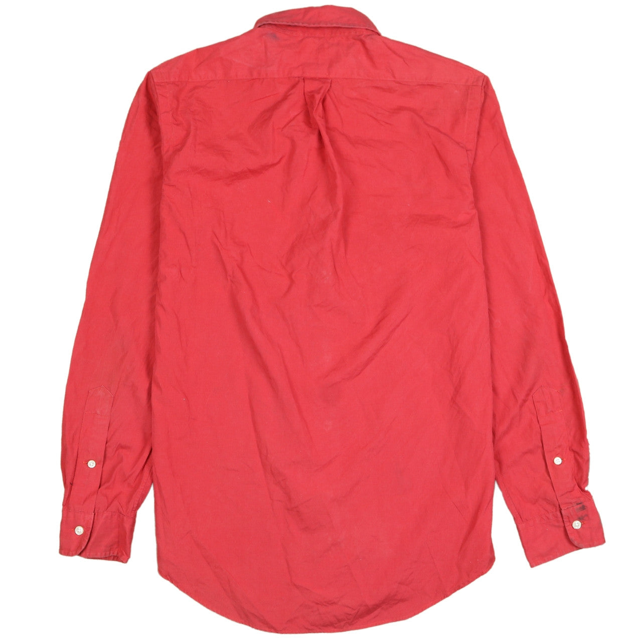 Ralph Lauren Men's Red Slim Fit Cotton Button-Down Shirt Size S