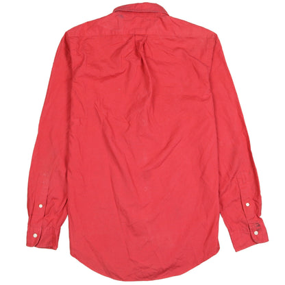 Ralph Lauren Men's Red Slim Fit Cotton Button-Down Shirt Size S