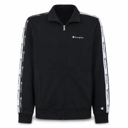 Champion Men's Black Medium Track Jacket Full Zip Cotton