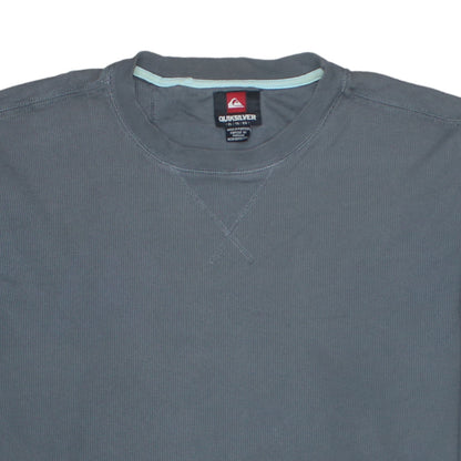 Quiksilver Men’s Blue Crew Neck Pullover Sweatshirt XL