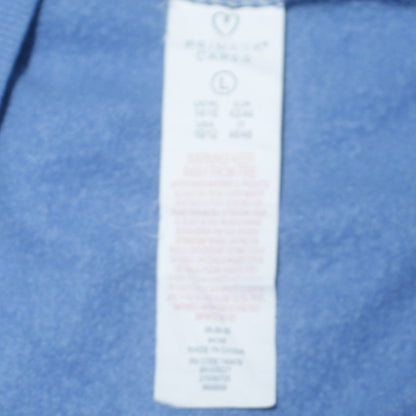 Disney Women Blue Stitch Graphic Sweatshirt Size L 14/16