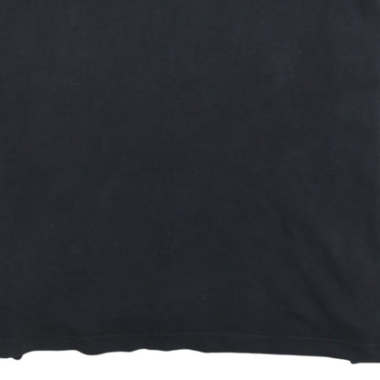 Puma Men's Black Short Sleeve Polo Shirt Size L Cotton Blend