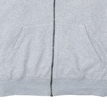 Nike Men's Grey Full Zip Hoodie 2XL Regular Fit Cotton Blend