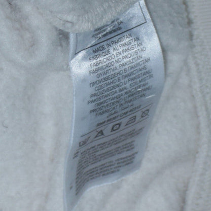 Adidas Women White Crew Neck Cotton Pullover Sweatshirt Size 10