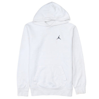 Jordan Boys White XL Pullover Fleece Hoodie with Logo