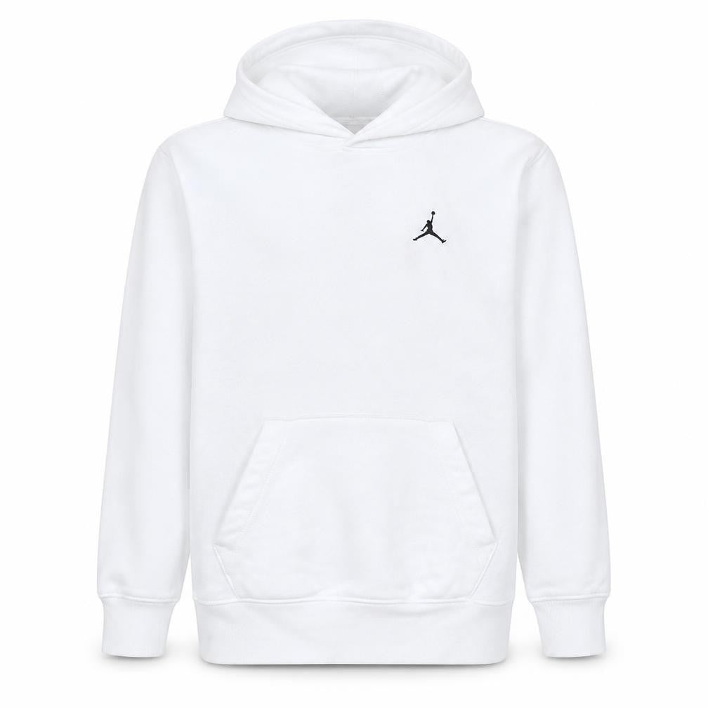 Jordan Boys White XL Pullover Fleece Hoodie with Logo