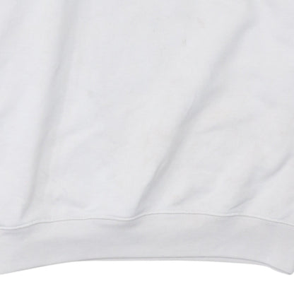 Puma Men's White & Red Crew Neck Pullover Sweatshirt M