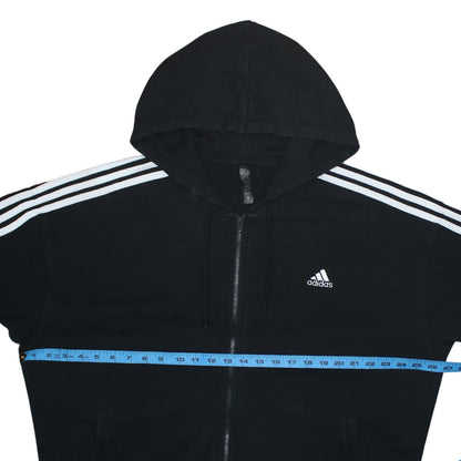 Adidas Women’s Black Full Zip Hoodie XL Hooded Sweatshirt