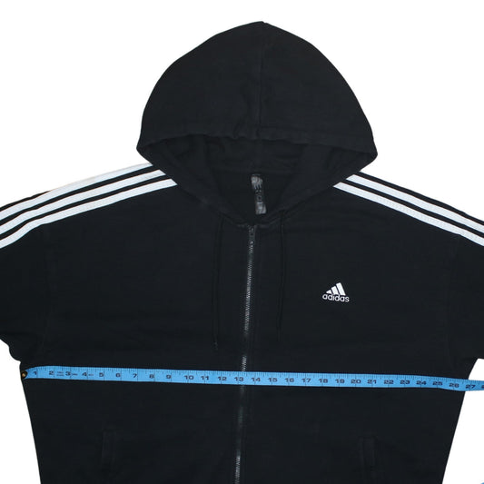 Adidas Women’s Black Full Zip Hoodie XL Hooded Sweatshirt