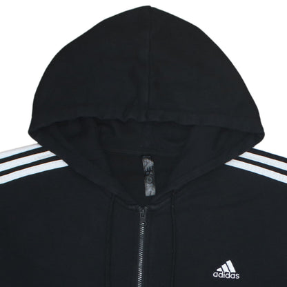 Adidas Women’s Black Full Zip Hoodie XL Hooded Sweatshirt