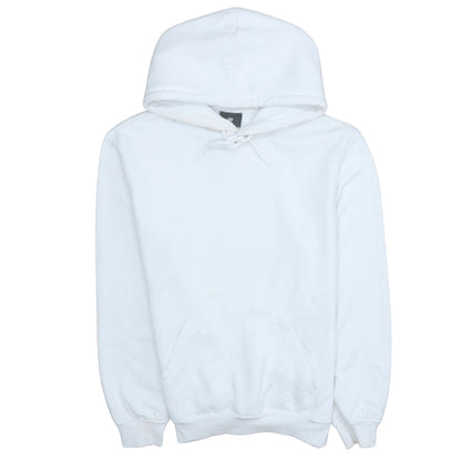 H&M Men's White Relaxed Fit Pullover Hoodie M