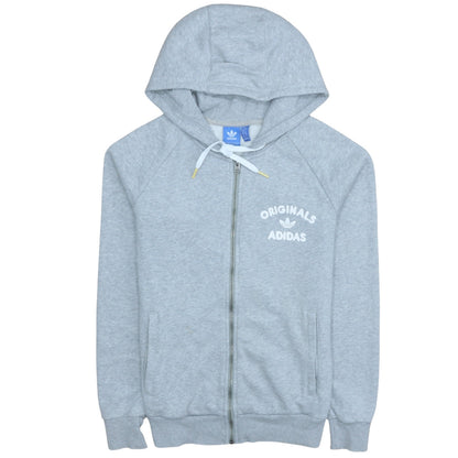 Adidas Originals Women's Grey Full Zip Hoodie UK 12