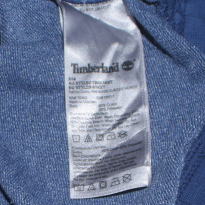 Timberland Men's Blue Cotton Crew Neck Pullover Sweatshirt M