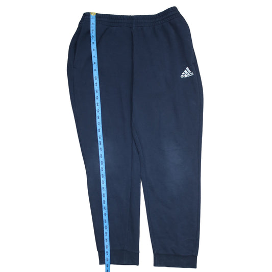 Adidas Men Blue XL Sweatpants Tapered French Terry Activewear