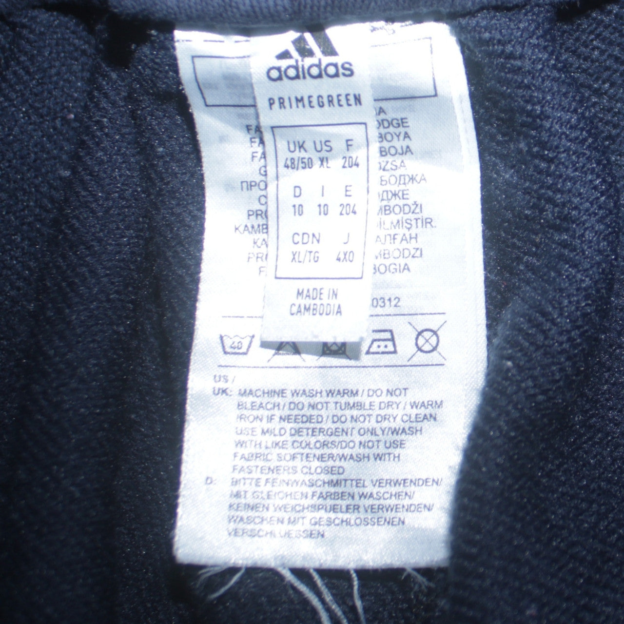 Adidas Men Blue XL Sweatpants Tapered French Terry Activewear