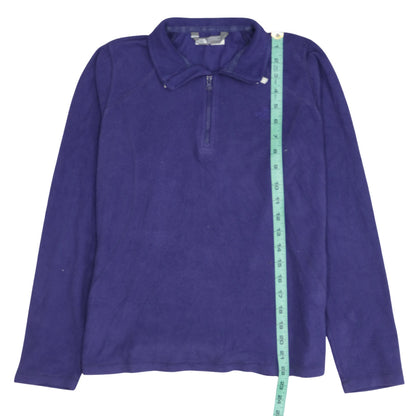 The North Face Womens Purple Fleece Pullover Sweatshirt Size S
