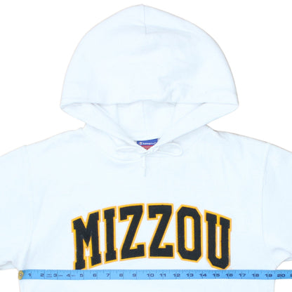 Champion Womens White Mizzou Pullover Hoodie Size S